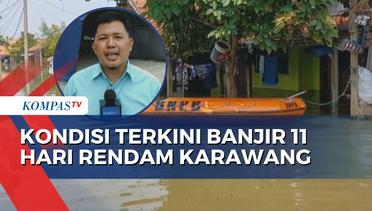 Banjir di Karawang Masuki Hari ke-11, Warga Masih Bertahan di Pengungsian