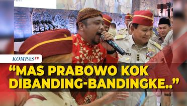 Momen Abah Lala Nyanyikan Ojo Dibandingke Khusus untuk Prabowo