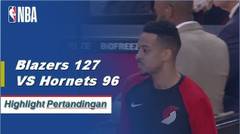 NBA | Cuplikan Hasil Pertandingan : Blazers 127 VS Hornets 96