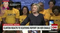 Hillary Clinton reacts to email report 