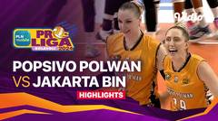 Putri: Jakarta Popsivo Polwan vs Jakarta BIN - Highlights | PLN Mobile Proliga 2024