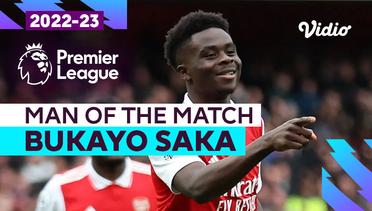 Aksi Man of the Match: Bukayo Saka  | Arsenal vs Crystal Palace | Premier League 2022/23