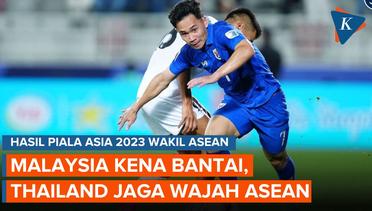 Hasil Piala Asia 2023 Negara ASEAN: Thailand Menang, Malaysia Dibantai