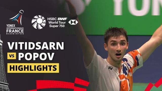 Kunlavut Vitidsarn (THA) vs Christo Popov (FRA) - Highlight | YONEX French Open 2025