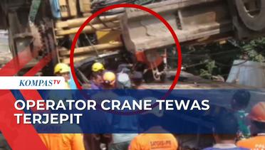 Operator Tewas Terjepit Badan Crane, Proses Evakuasi Berlangsung Dramatis!