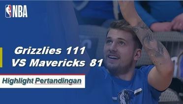 NBA | Cuplikan Hasil Pertandingan : Grizzlies 111 VS Mavericks 81