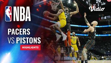 Indiana Pacers vs Detroit Pistons - Highlights | NBA Regular Season 2023/24