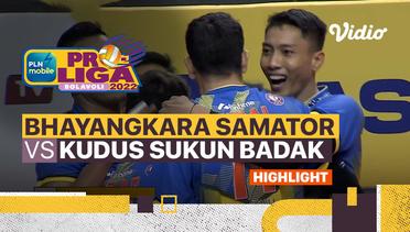 Highlights | Surabaya Bhayangkara Samator vs Kudus Sukun Badak | PLN Mobile Proliga Putra 2022