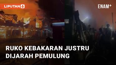 Viral Video Ruko Kebakaran Justru Dijarah Oleh Pemulung di Kalimantan Barat