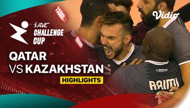 Qatar vs Kazakhstan - Semifinal  - Highlights | AVC Challenge Cup for Men 2024