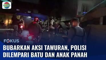 Lerai Tawuran Antar Warga di Makassar, Polisi Diserang Lemparan Batu dan Anak Panah | Fokus