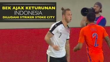Bek Ajax Berdarah Indonesia Diludahi Striker Stoke City