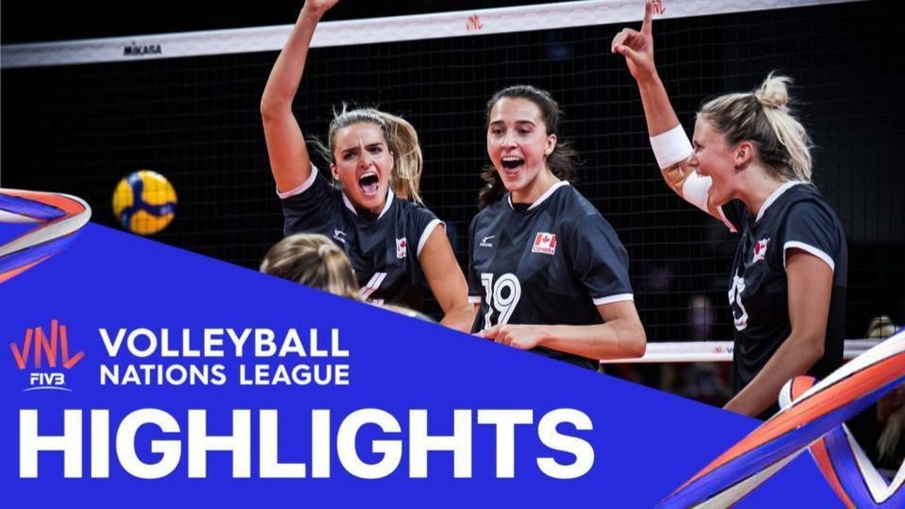 Match Highlight VNL WOMEN'S Germany 0 vs 3 Canada Volleyball