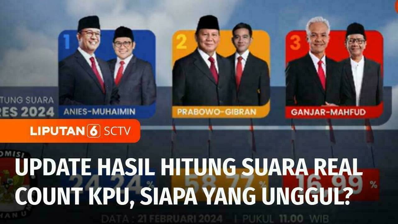 Sepekan Usai Pemungutan Suara, Cek Hasil Hitung Suara Real Count KPU di ...