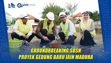 Groundbreaking SBSN Proyek Gedung Layanan Akademik Terpadu IAIN Madura, Rektor: Atapnya Khas Madura