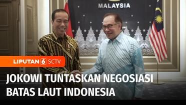Bertemu PM Anwar Ibrahim, Jokowi Tuntaskan Negosiasi Batas Laut Indonesia dengan Malaysia | Liputan 6
