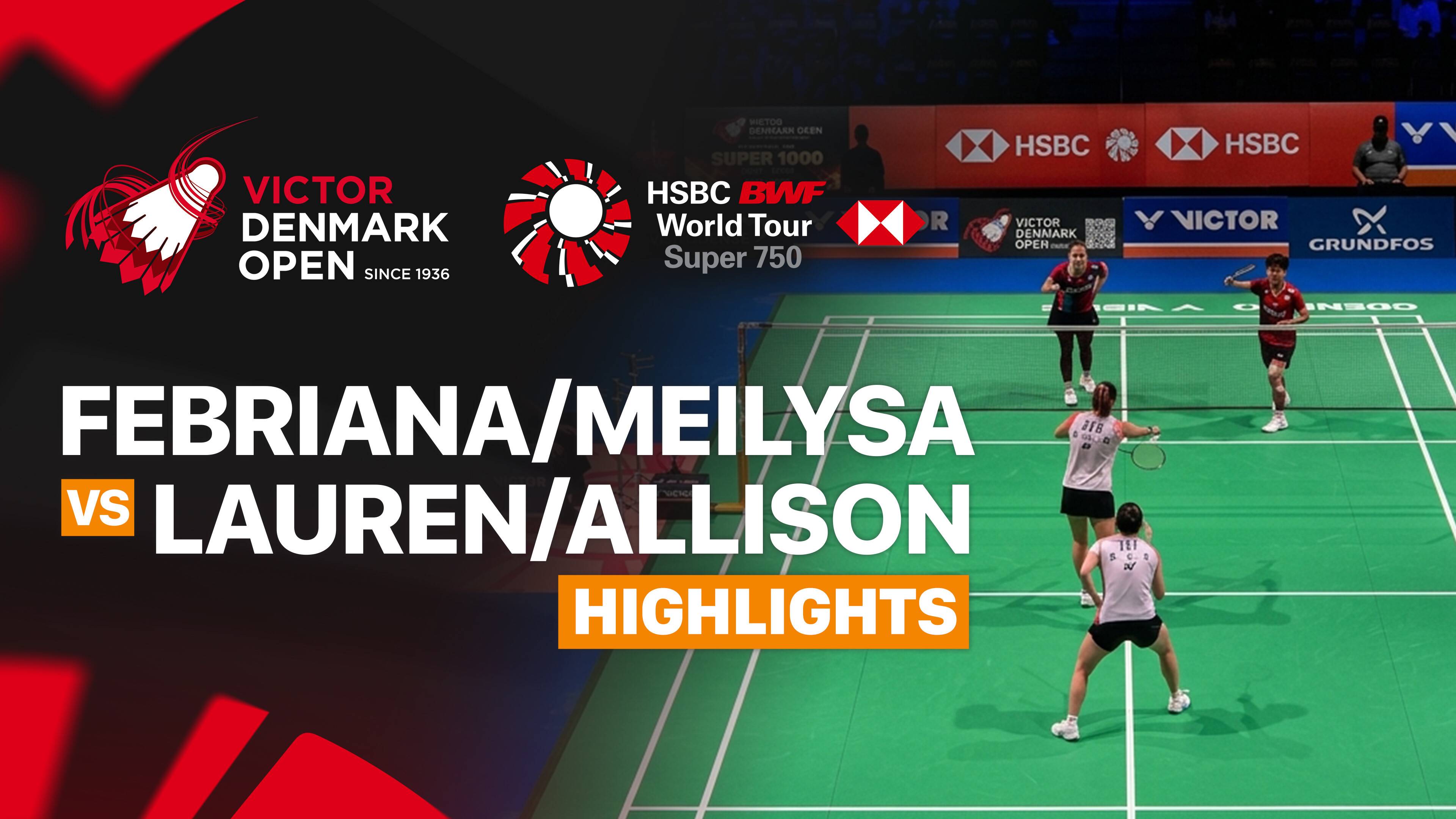 Febriana Dwipuji Kusuma/Meilysa Trias Puspitasari (INA) vs Lauren Lam/Allison Lee (USA) - Women's Doubles Round of 32 | VICTOR Denmark Open 2026