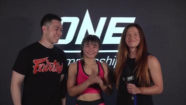 Backstage With Stamp Fairtex & Miesha Tate - ONE: DREAMS OF GOLD Interview