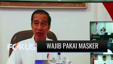 Presiden Jokowi: Masyarakat Wajib Pakai Masker Saat Keluar Rumah