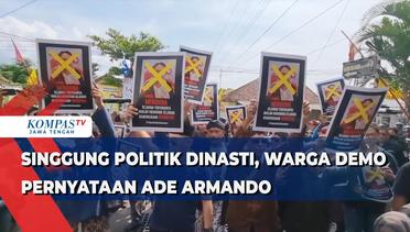 Singgung Politik Dinasti, Warga Demo Pernyataan Ade Armando