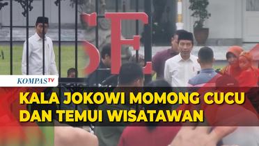 Momen Presiden Jokowi Momong Cucu dan Sapa Wisatawan Malioboro di Cuti Lebaran Iduladha 2023