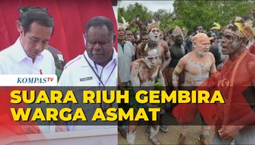 Suara Riuh Warga Asmat Saat Presiden Jokowi Resmikan Bandara Ewer di Papua Selatan