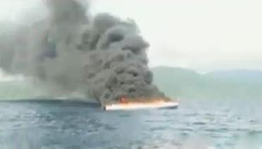 VIDEO: Proses Evakuasi Korban Kapal Cepat Terbakar di Halmahera