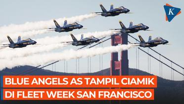Momen Tim Aerobatik Angkatan Laut AS Tampil Memukau di Gelaran Fleet Week San Fransisco
