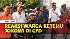 Reaksi Warga Bertemu Jokowi Saat Bersepeda di CFD