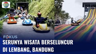 Liburan Seru Pengunjung Tahun Dengan Kereta Luncur di Lembang Bandung Barat | Fokus