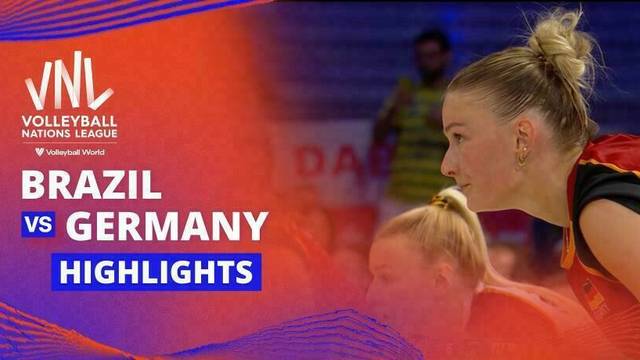 Women: Brazil vs Germany - Highlight | Volleyball Nations League 2025