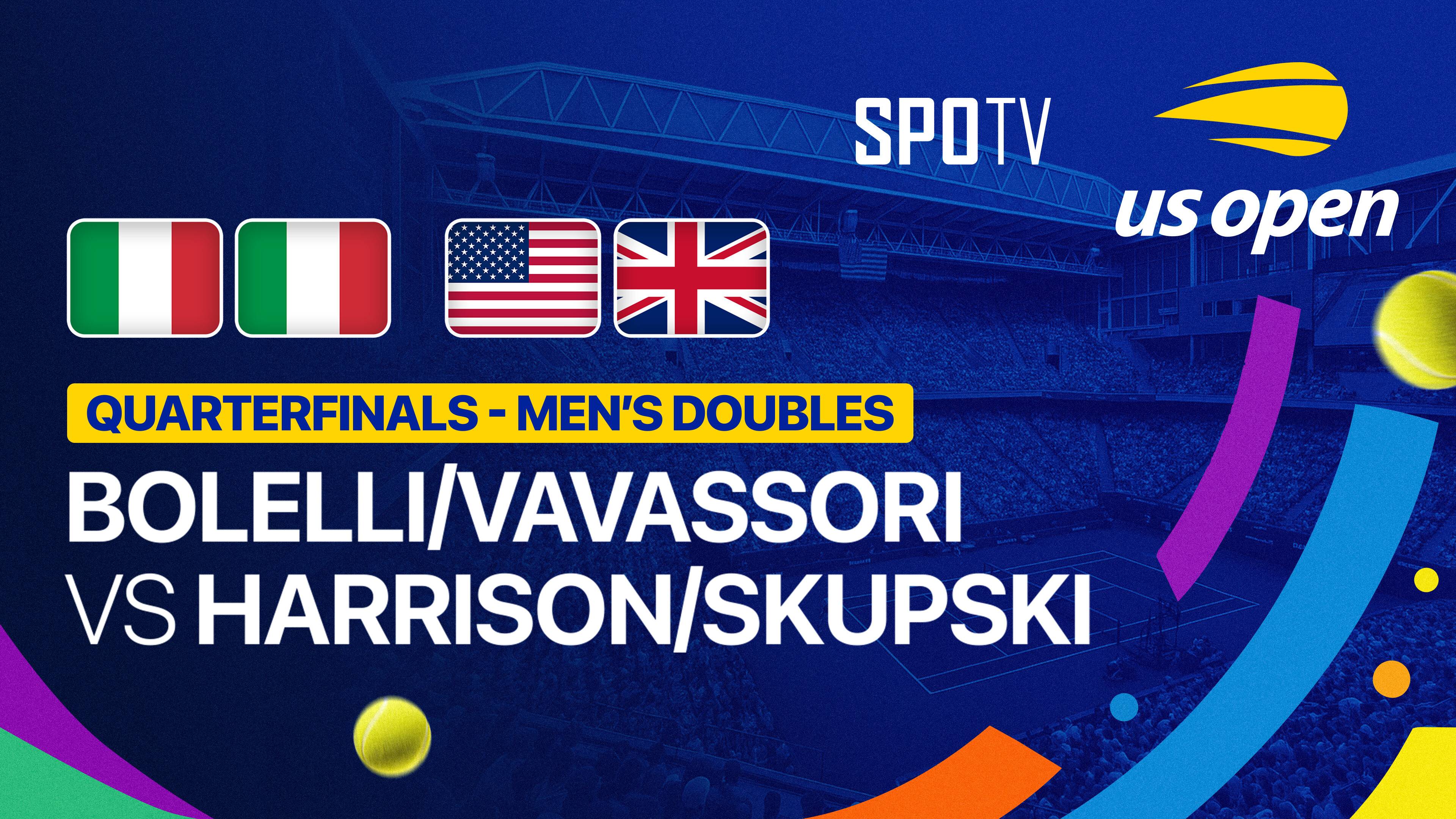 Simone Bolelli/Andrea Vavassori vs Christian Harrison/Neal Skupski - Men's Doubles Quarterfinals | US Open Tennis Championships 2026