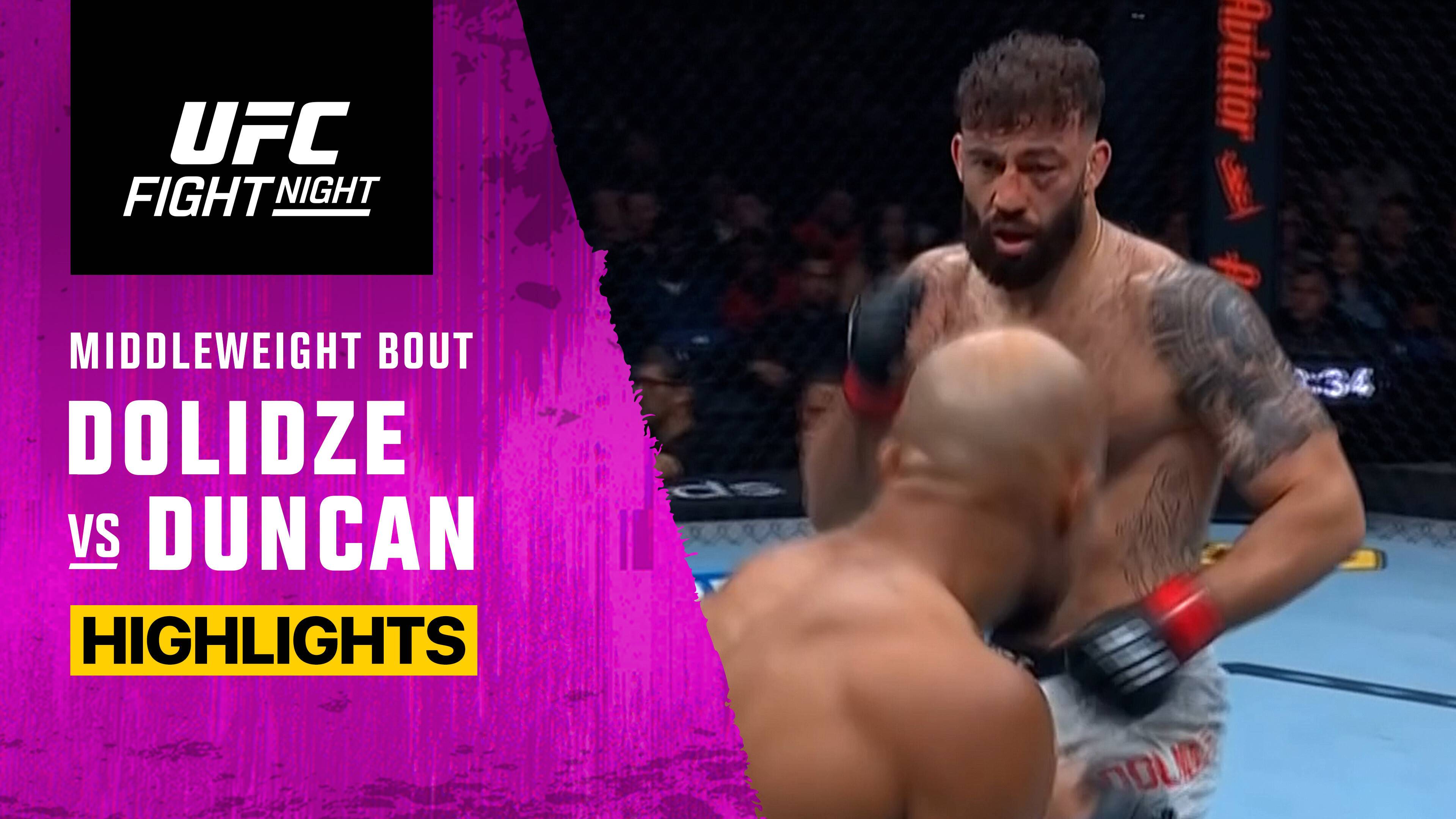 Roman Dolidze vs Christian Leroy Duncan - Middleweight | UFC Fight Night