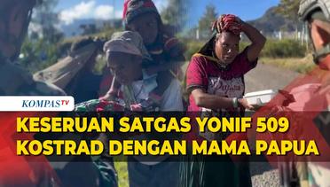 Peringati Hari Kartini, Ini Kegiatan Satgas Yonif 509 Kostrad dengan Mama Papua