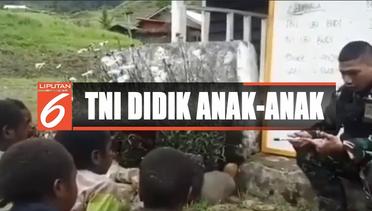 Sambil Jaga Keamanan, TNI Lakukan Kegiatan Belajar Mengajar di Distrik Mbua - Liputan 6 Pagi