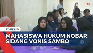Mahasiswa Fakultas Hukum di Medan Gelar Nobar Sidang Vonis Sambo Sebagai Media Pembelajaran