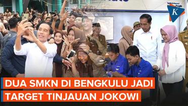 Momen Jokowi Kunjungi SMKN Bengkulu, Diajak Podcast hingga Bikin Guru Grogi