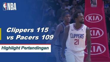 NBA I Cuplikan Pertandingan : Clippers 115 vs Pacers 109