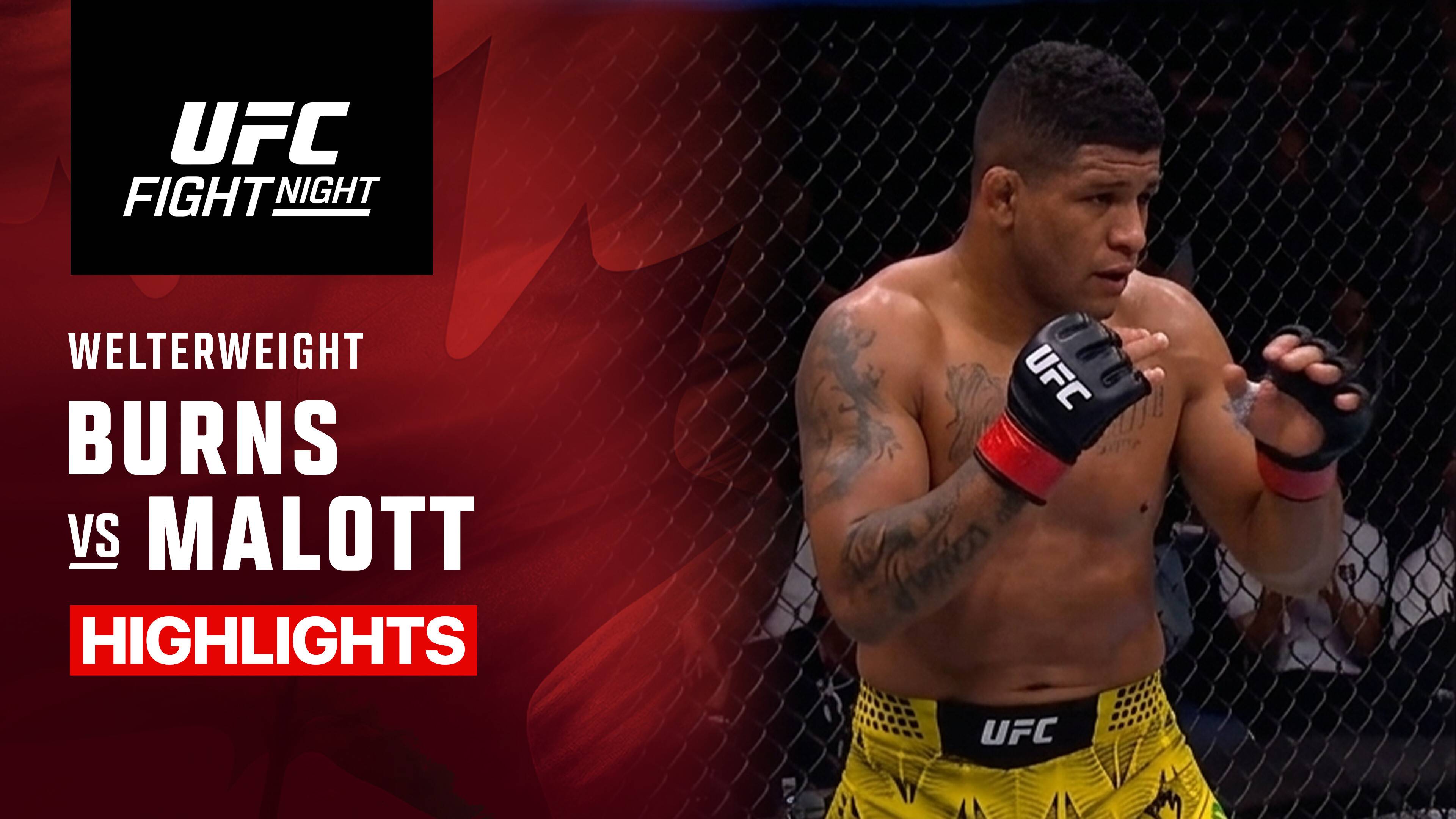 Gilbert Burns vs Mike Malott - Welterweight | UFC Fight Night