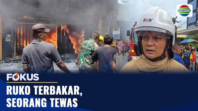 Empat Orang Terjebak di Ruko yang Terbakar, Seorang Tewas | Fokus