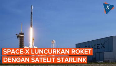 SpaceX Meluncurkan Roket dengan Satelit Starlink