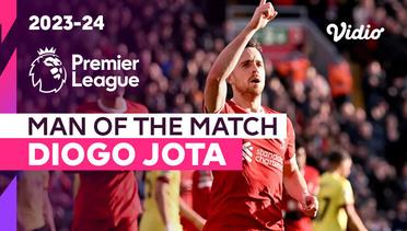 Aksi Man of the Match: Diogo Jota | Liverpool vs Burnley | Premier League 2023/24