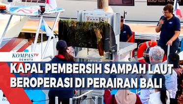 Kapal Pembersih Sampah Laut Beroperasi Di Perairan Bali