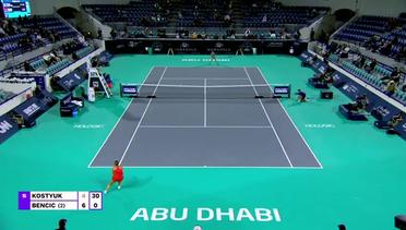 Marta Kostyuk vs Belinda Bencic - Highlights | WTA Mubadala Abu Dhabi Open 2023