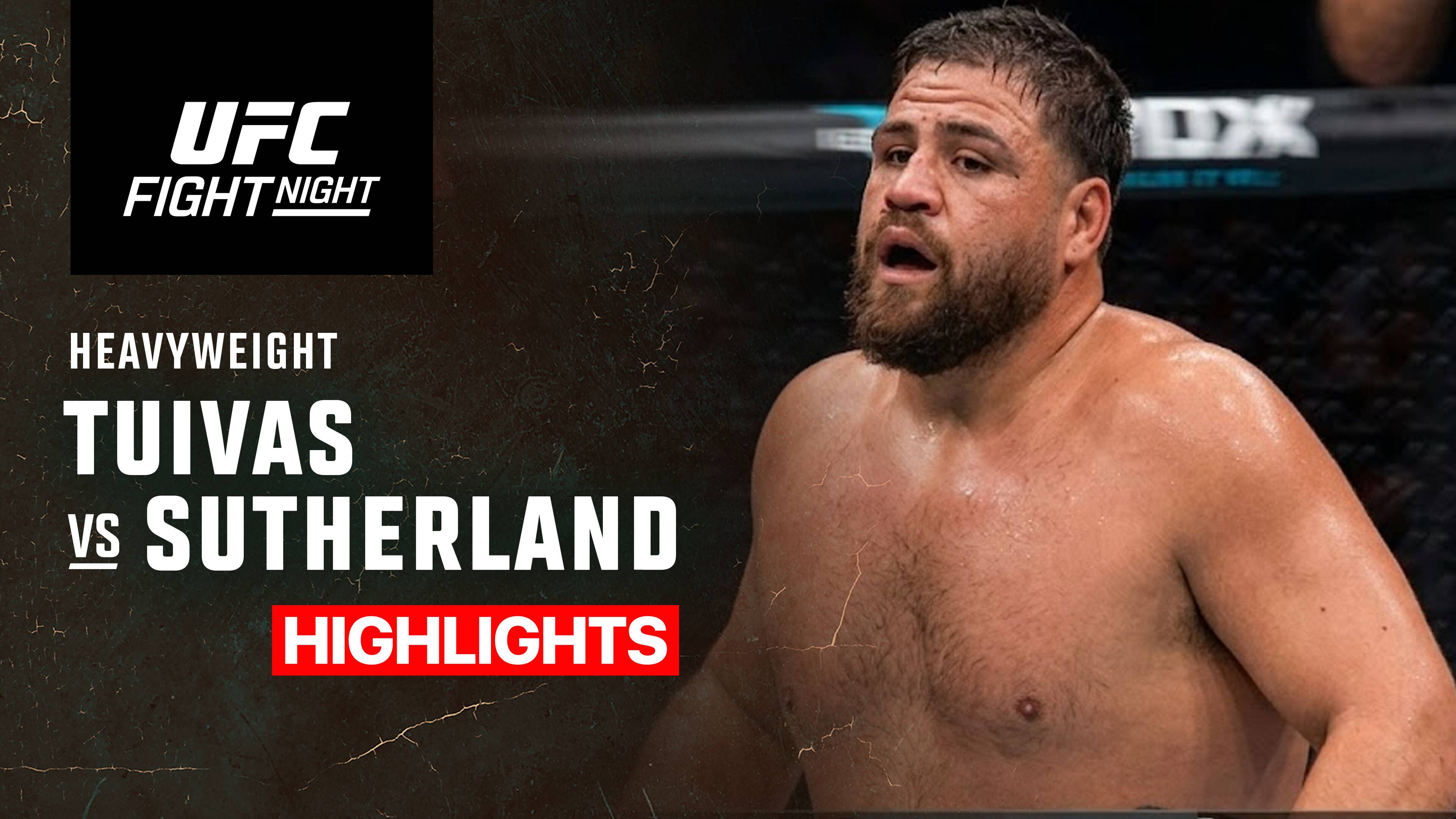Tai Tuivasa vs Louie Sutherland - Heavyweight | UFC Fight Night