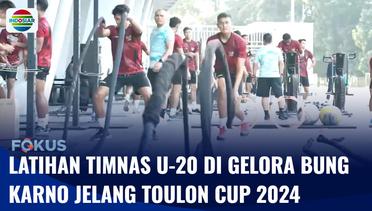 Latihan Timnas U-20 di Gelora Bung Karno Jelang Toulon Cup 2024 | Fokus