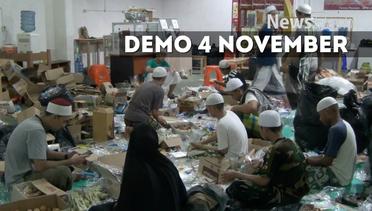 NEWS FLASH: Demo 4 Nopember, Sumbangan Makanan Terus Mengalir di Mesjid Istiqlal