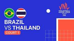 Full Match | VNL WOMEN'S - Brazil vs Thailand | Volleyball Nations League 2021