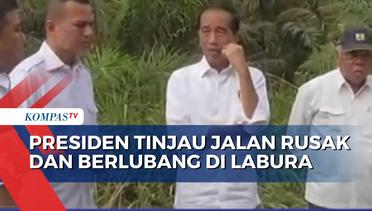 Presiden Joko Widodo Tinjau Jalan Rusak dan Berlubang di Labura Sumut, Begini Kondisinya