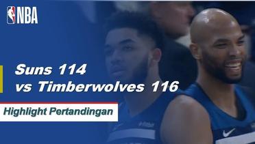 NBA I Cuplikan Pertandingan : Timberwolves 116, Suns 114